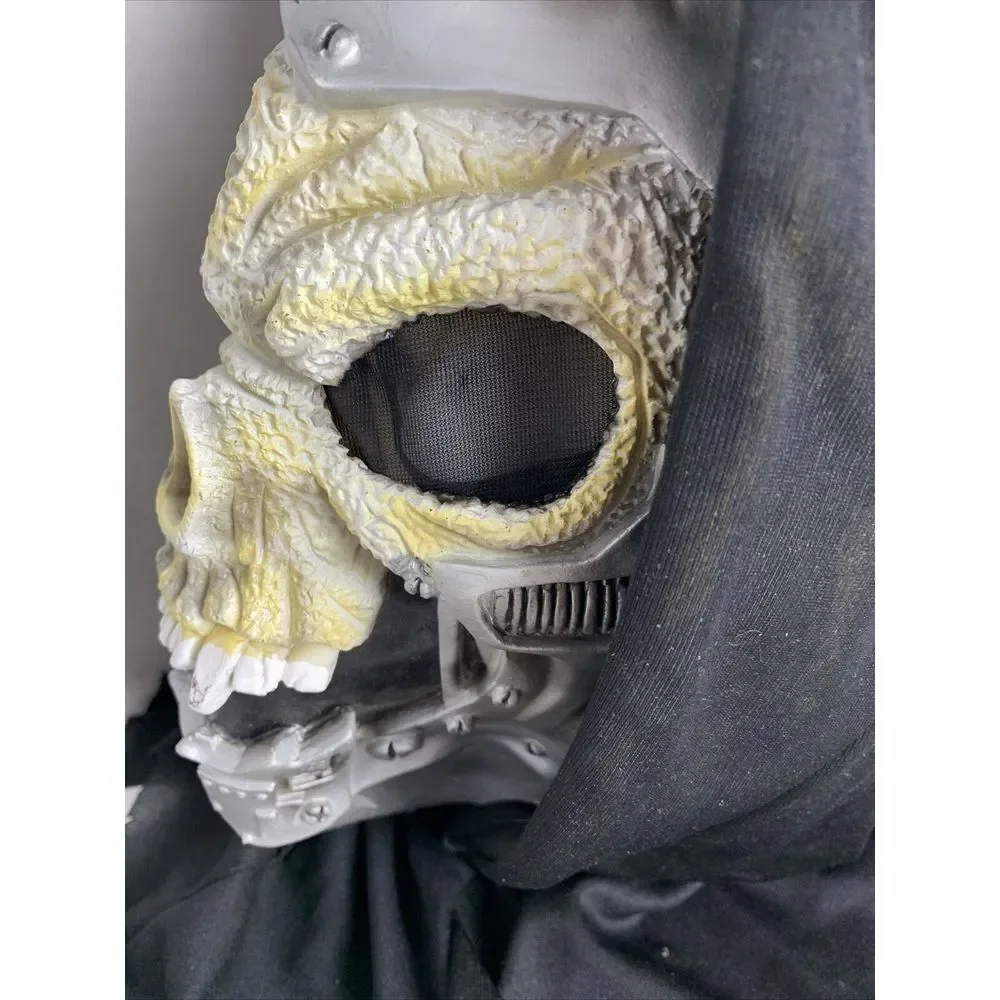 Halloween Full Face Skull Mask Ghoul by Easter Unlimited  Scary Horror Vintage